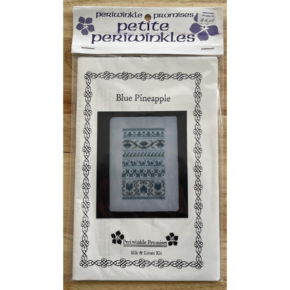 Periwinkle Promises‎ Petite Periwinkles BLUE PINEAPPLE Silk & Linen Kit